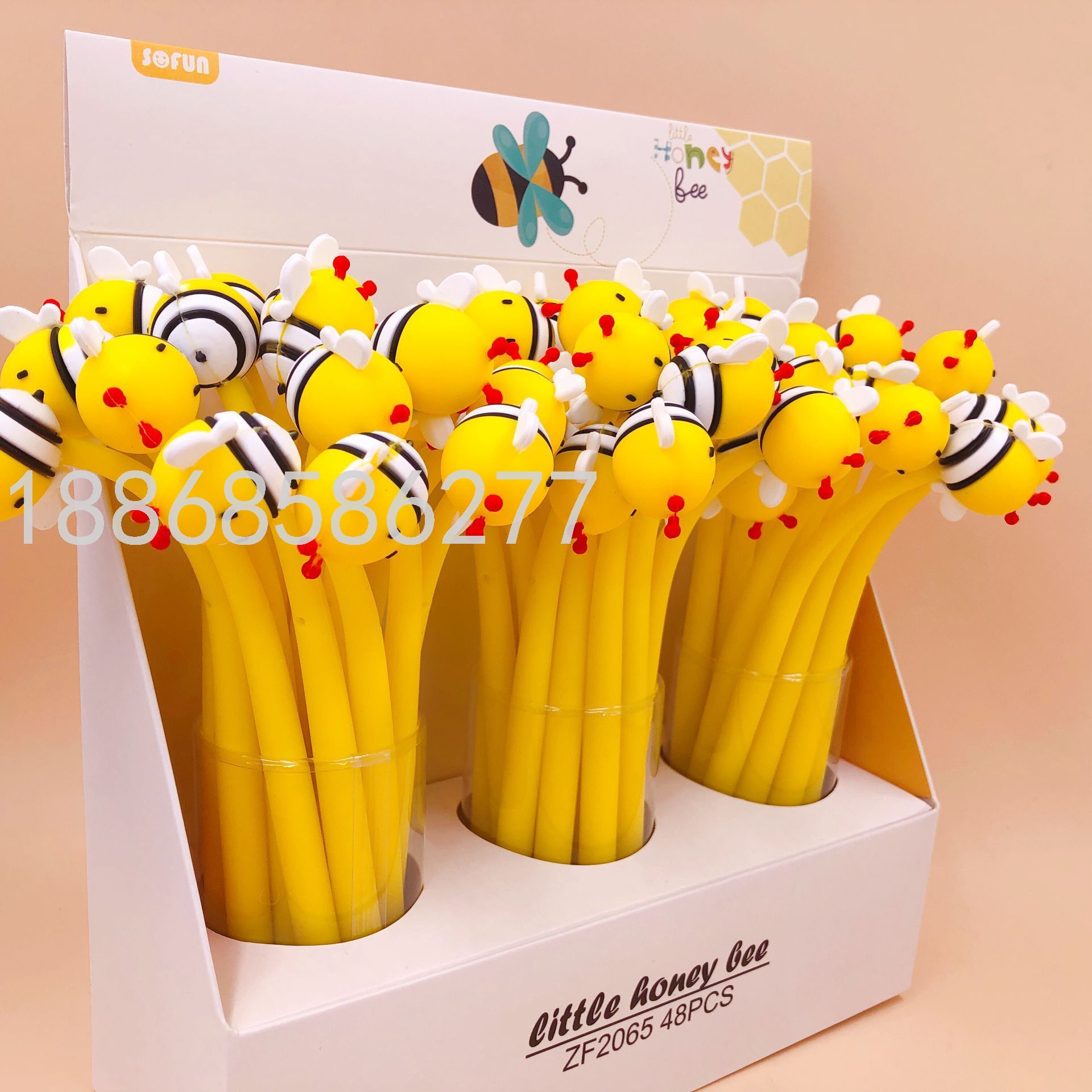 Bee Shape Gel Pen Customized Creative Cute Ball Pen Student Stationery