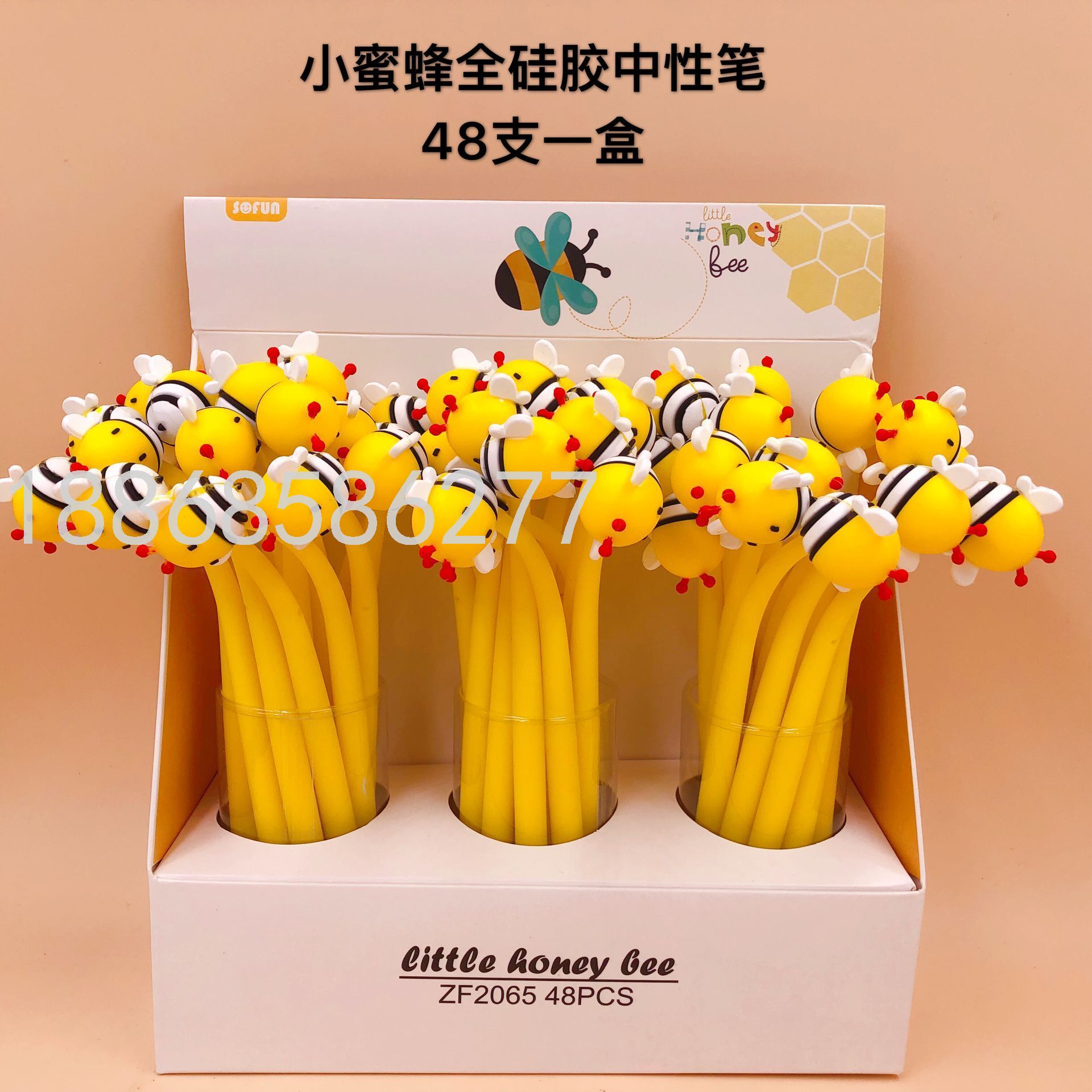 Bee Shape Gel Pen Customized Creative Cute Ball Pen Student Stationery