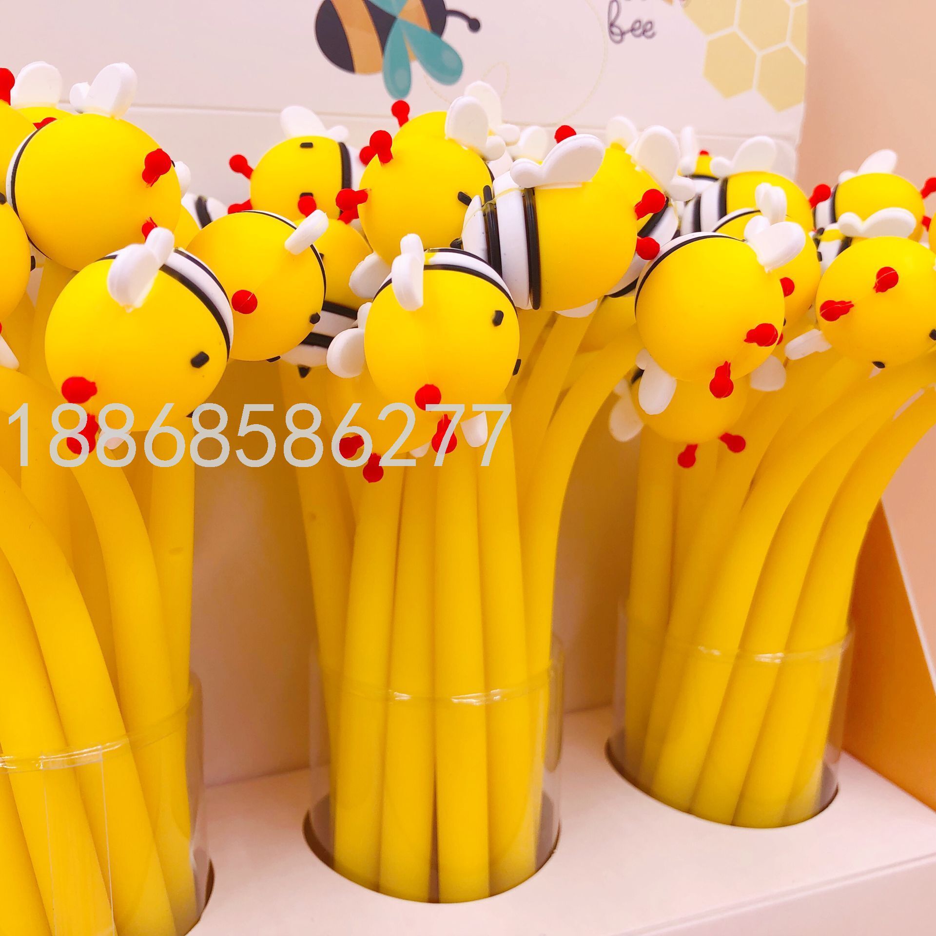Bee Shape Gel Pen Customized Creative Cute Ball Pen Student Stationery