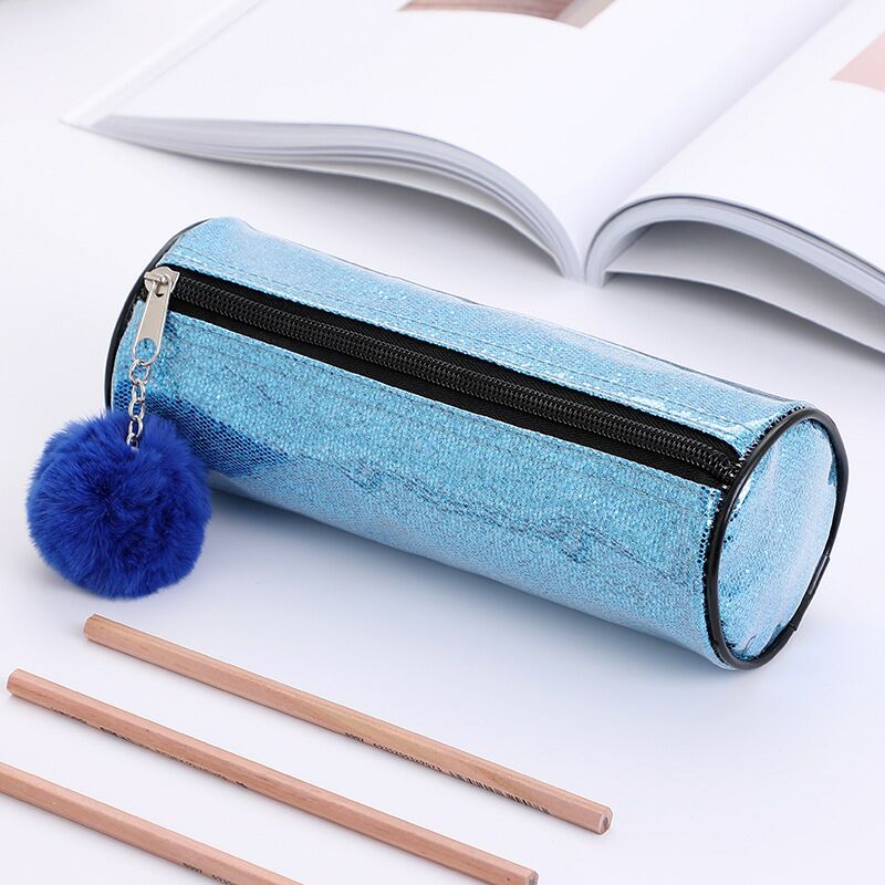 Stock new hair ball pen bag student sequin makeup lady children's sequin pen bag Stock new hair ball pen bag student sequin makeup lady children's sequin pen bag
