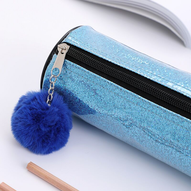 Stock new hair ball pen bag student sequin makeup lady children's sequin pen bag Stock new hair ball pen bag student sequin makeup lady children's sequin pen bag