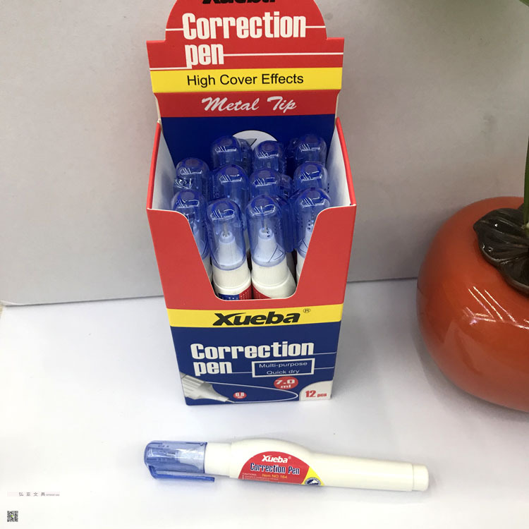 Brush Dual-Purpose Correction Fluid Correction Fluid Xueba Correction Pen 18Ml Xueba