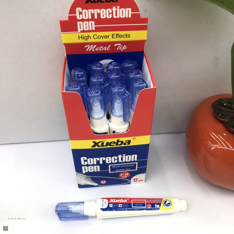Brush Dual-Purpose Correction Fluid Correction Fluid Xueba Correction Pen 18Ml Xueba