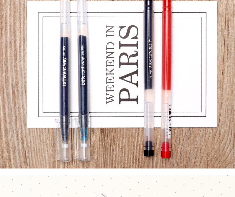 True Color 0.5mm Gel Pen Large Capacity Syringe Black Red Blue Signature Ball Pen 12 PCs Boxed Wholesale True Color 0.5mm Gel Pen Large Capacity Syringe Black Red Blue Signature Ball Pen 12 PCs Boxed Wholesale