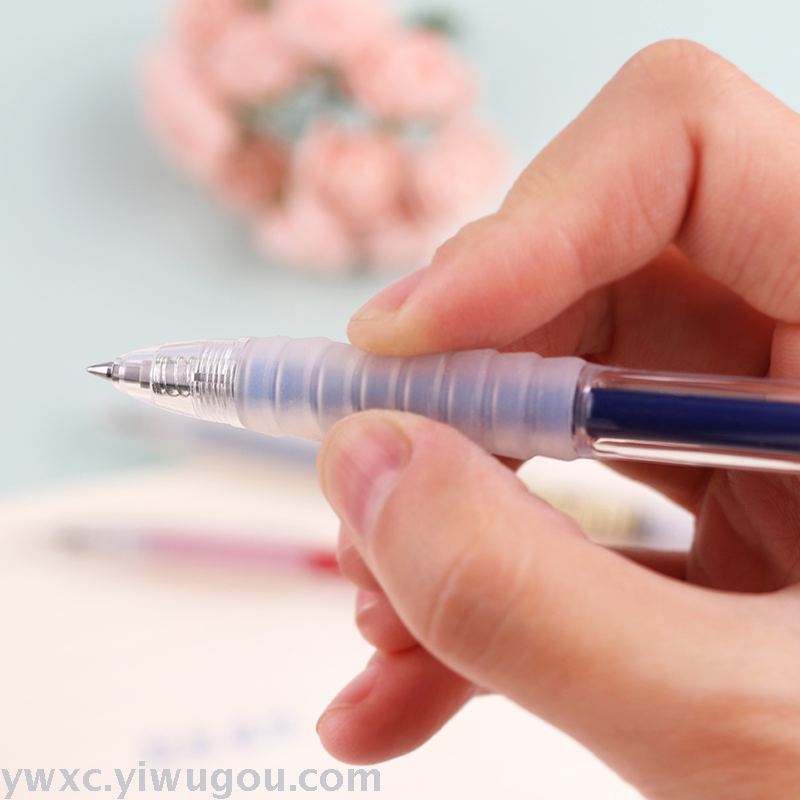 Dianshi Stationery Gel Pen 05mm Pressing Refill for Student Exam Push Type Automatic Ball Pen Ds060