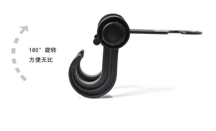 Car seat back multi-functional hook Car plastic bag hook Car hook