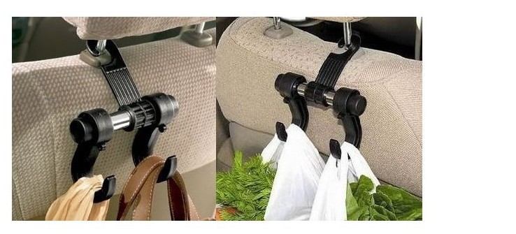 Car seat back multi-functional hook Car plastic bag hook Car hook