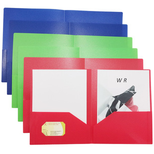 SOURCE Manufacturer Pp Plastic Folder Student Pole Clip Pp Plastic Pocket Solid Color Test Paper Classification File Binder