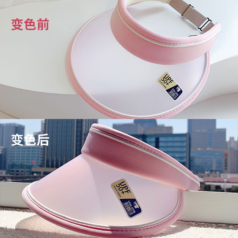 Children&#039;s Sun Hat Boys and Girls Sun Protection Sun Shade Color Changing Air Top Sun Hat Summer Thin Baby Sunhat