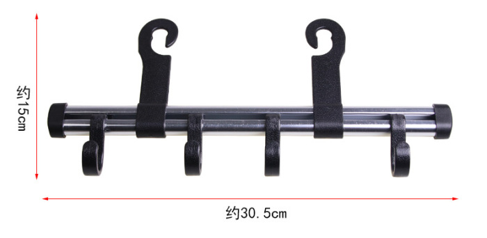 Short aluminum alloy rod hook car hook color box HK-302 Short aluminum alloy rod hook car hook color box HK-302
