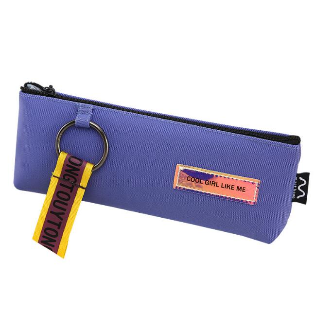 Inverted trapezoidal pen bag this girl creative student pen bag stationery storage bag Inverted trapezoidal pen bag this girl creative student pen bag stationery storage bag
