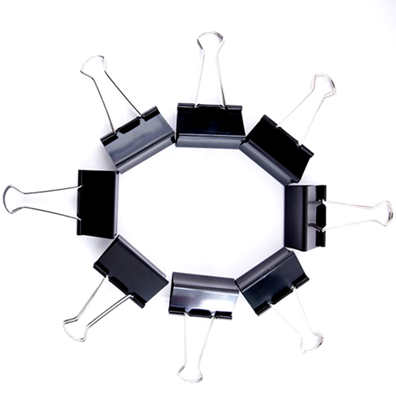 Factory Direct Sales 60mm Colorful Long Tail Clip Large Ticket Clips Binder Clip Office Supplies Steel Clip Wholesale