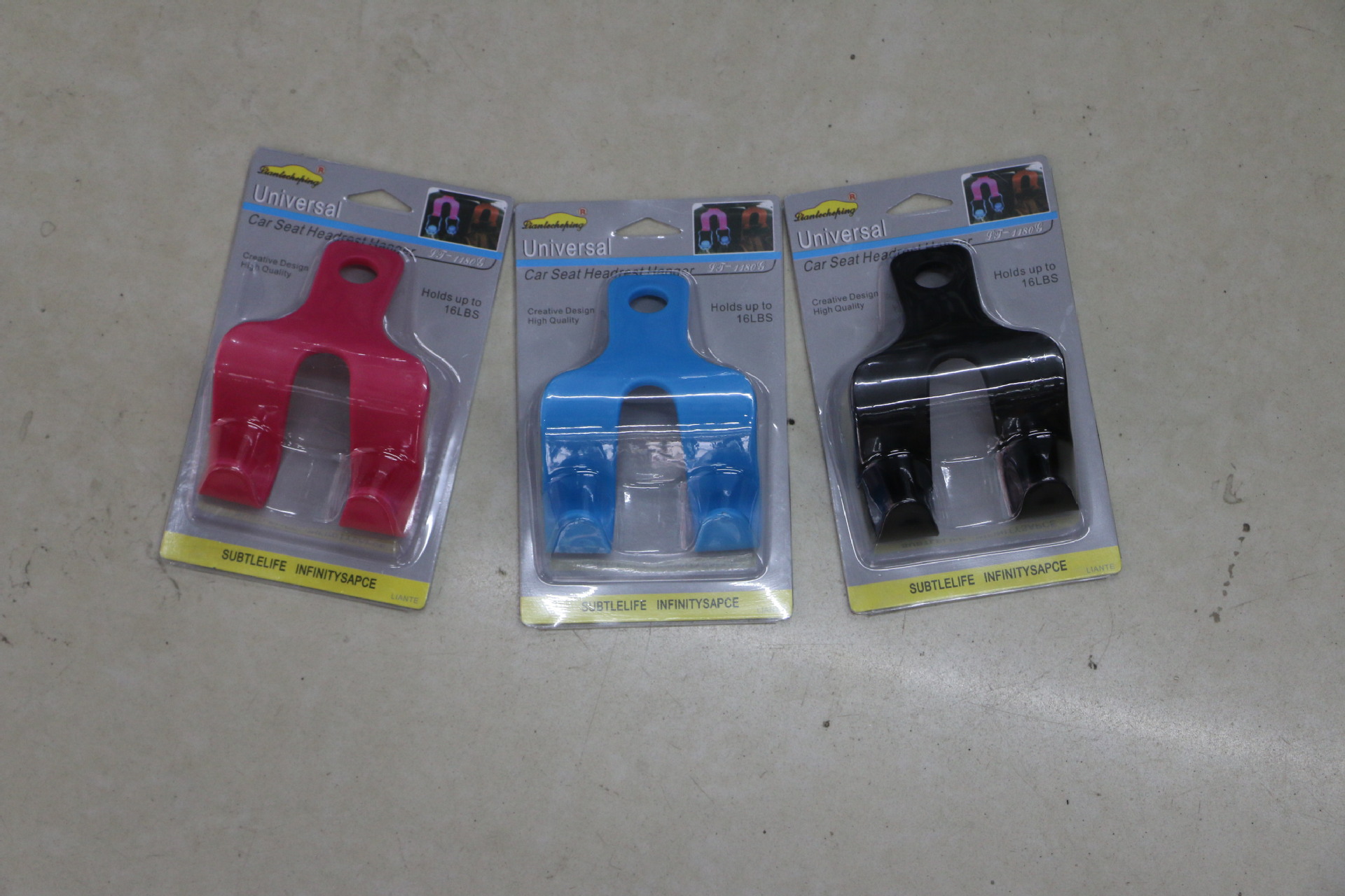 Multi-purpose car hook multi-purpose car seat back set double hook shopping bag sundry multi-purpose creative hook