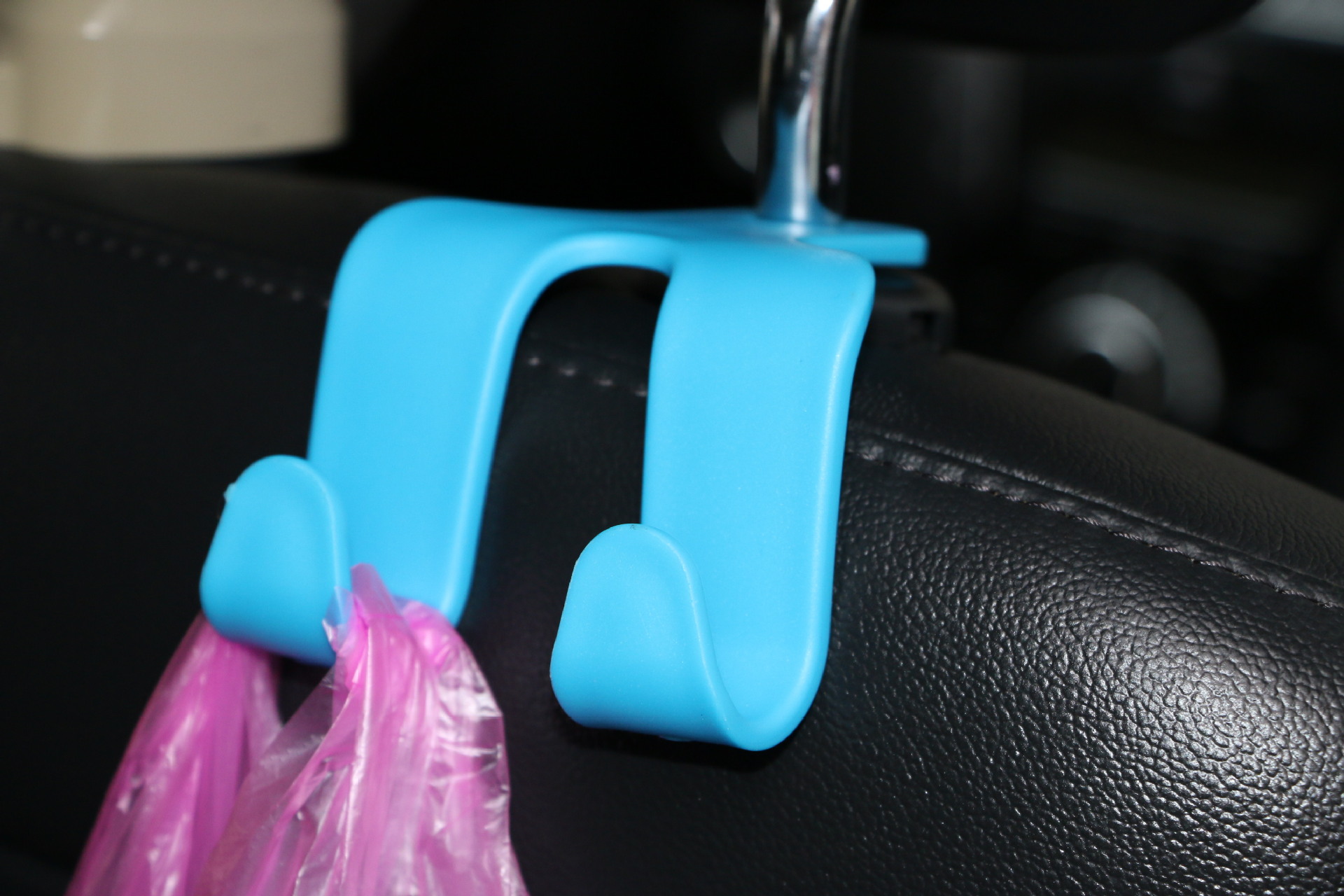 Multi-purpose car hook multi-purpose car seat back set double hook shopping bag sundry multi-purpose creative hook