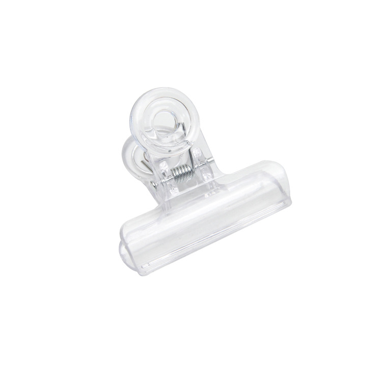 Transparent Long Tail Clip Binder Clip Document Folder Test Paper Category Folder Plastic Clip Snack Seal Clip Binding Ticket Holder