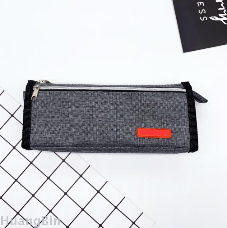 PVC pen bag solid color large capacity stationery bag creative zip pencil bag pencil case custom logo PVC pen bag solid color large capacity stationery bag creative zip pencil bag pencil case custom logo
