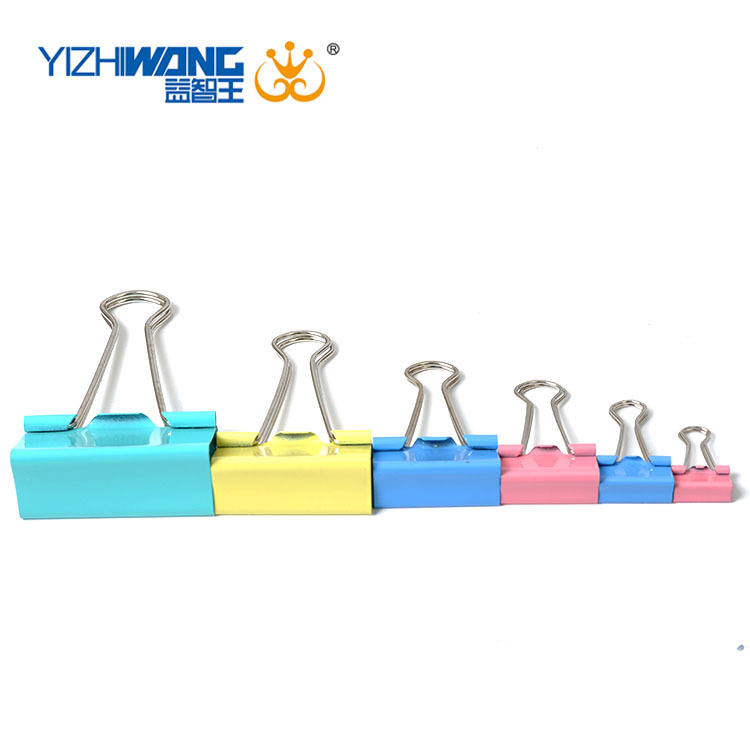 Factory Wholesale Puzzle King Colorful Long Tail Clip Binder Clip File Small Clip Ticket Holder Stationery Wholesale Office Supplies