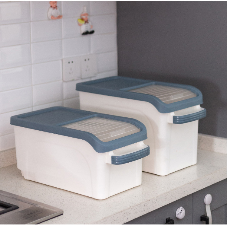 Rolling Shutter Mop Cover Nordic Thickened Rice Bucket Plastic Tape Pulley Window Rice Storage Box Moisture-Proof Insect-Proof 15kg Rice Pot Rolling Shutter Mop Cover Nordic Thickened Rice Bucket Plastic Tape Pulley Window Rice Storage Box Moisture-Proof Insect-Proof 15kg Rice Pot