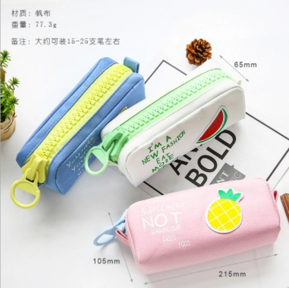 Large capacity pen bag stationery bag canvas pencil bag student bag bag wash bag