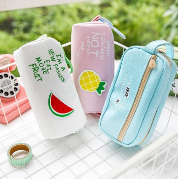 Large capacity pen bag stationery bag canvas pencil bag student bag bag wash bag