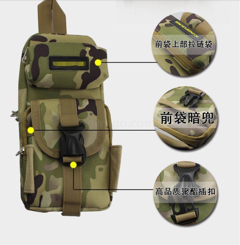 Large capacity camouflage creative pen bag multi-layer vertical pen bag for male primary school students