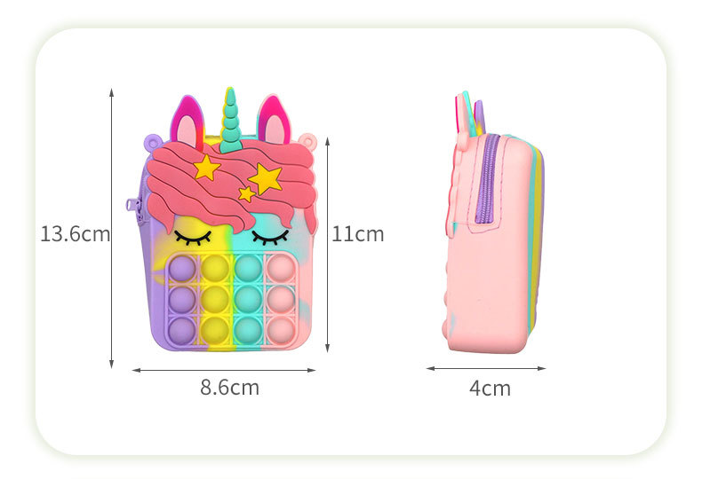 Rat Killer Pioneer Unicorn Bag Pencil Case Handbag Butterfly Bag Horse Head Silicone Coin Purse Crossbody Bag Rat Killer Pioneer Unicorn Bag Pencil Case Handbag Butterfly Bag Horse Head Silicone Coin Purse Crossbody Bag