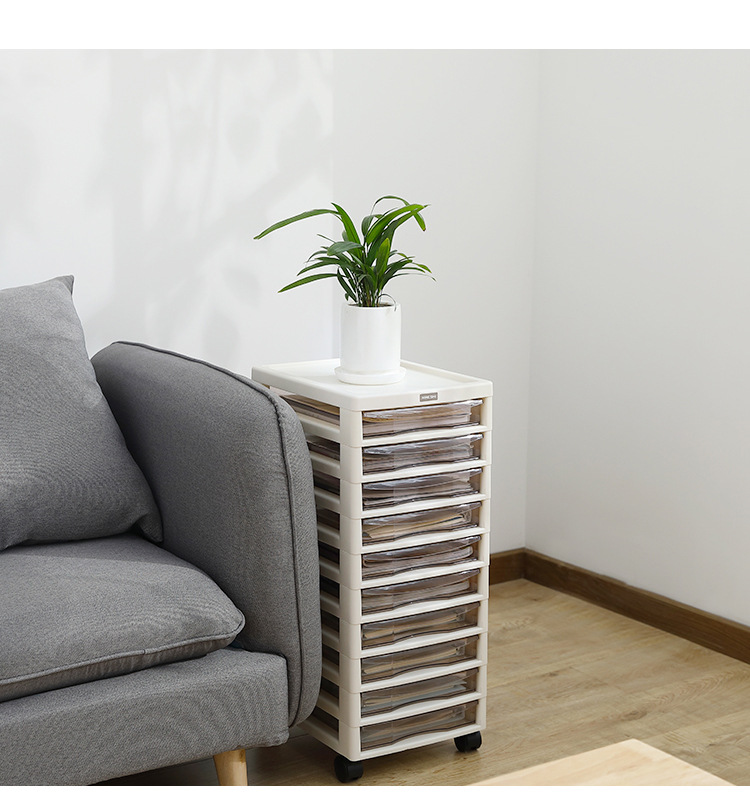 Nicoshih cable-type storage cabinet plastic multi-layer storage cabinet modern simple cabinet office filing cabinet with pulley Nicoshih cable-type storage cabinet plastic multi-layer storage cabinet modern simple cabinet office filing cabinet with pulley