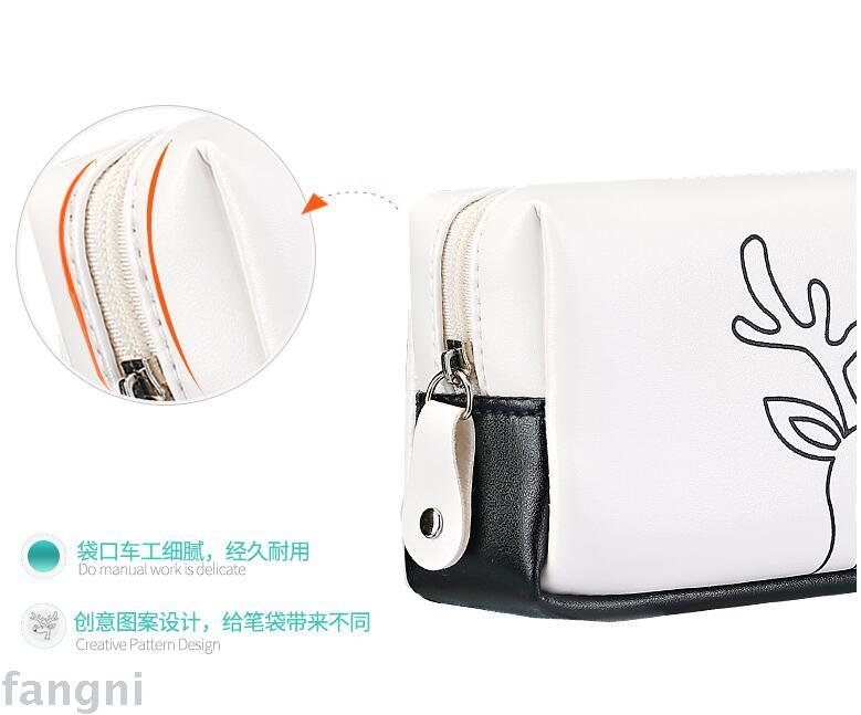 Simple girl pencil pen bag boy girl creative stationery bag bulk stationery student pencil case Simple girl pencil pen bag boy girl creative stationery bag bulk stationery student pencil case