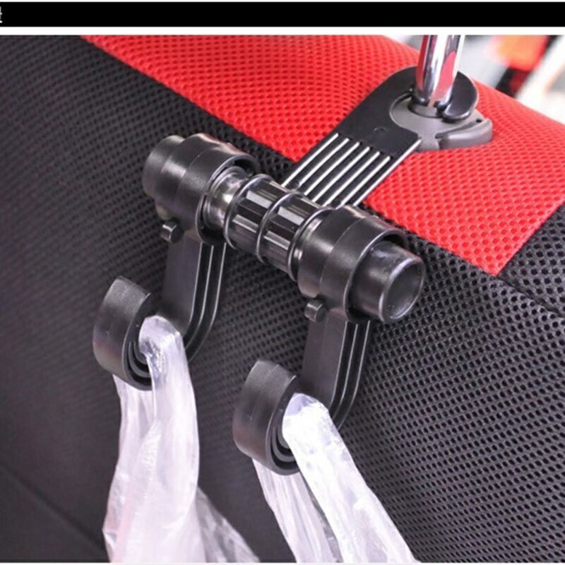 Double-Headed Hook 80G New Module Storage Hook Black Plastic Bag Car Hook Car Interior Supplies