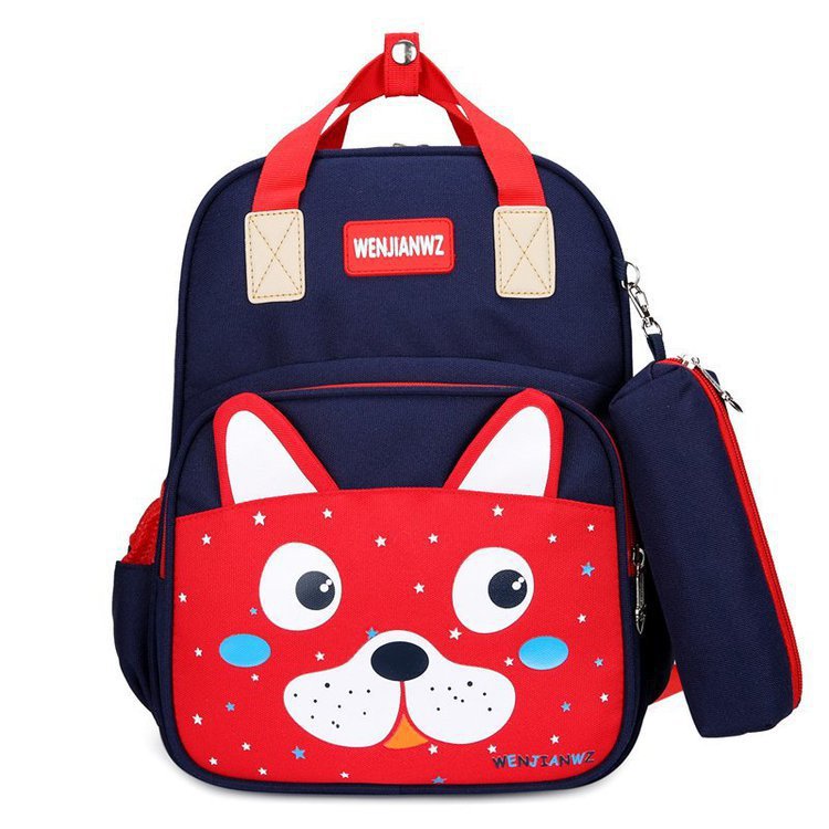 Foreign Trade Wholesale New Style with Pencil Case Casual Children Schoolbag Cute Cartoon Primary School Student Grade 1-3 Backpack