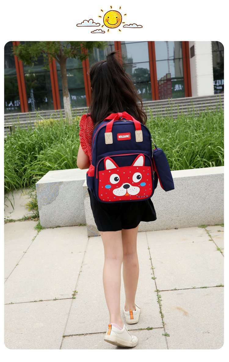 Foreign Trade Wholesale New Style with Pencil Case Casual Children Schoolbag Cute Cartoon Primary School Student Grade 1-3 Backpack Foreign Trade Wholesale New Style with Pencil Case Casual Children Schoolbag Cute Cartoon Primary School Student Grade 1-3 Backpack
