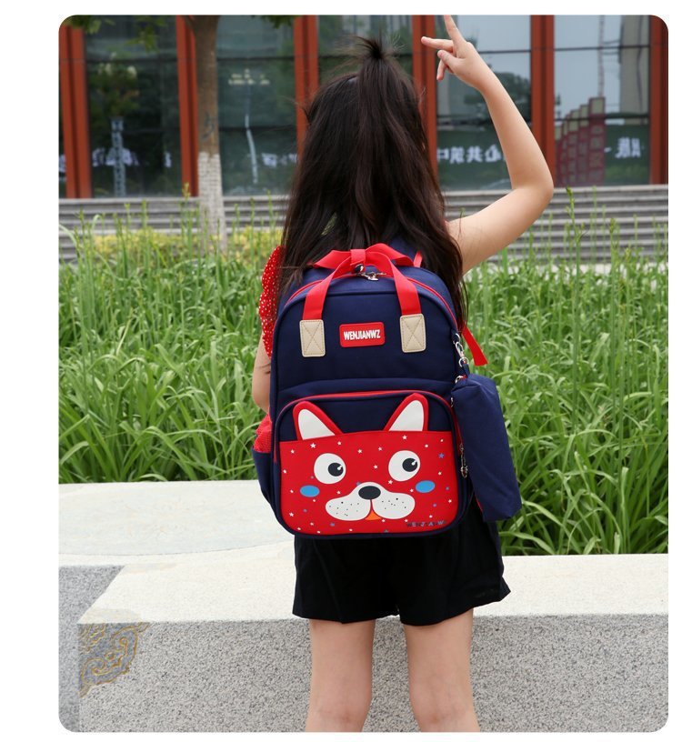 Foreign Trade Wholesale New Style with Pencil Case Casual Children Schoolbag Cute Cartoon Primary School Student Grade 1-3 Backpack Foreign Trade Wholesale New Style with Pencil Case Casual Children Schoolbag Cute Cartoon Primary School Student Grade 1-3 Backpack