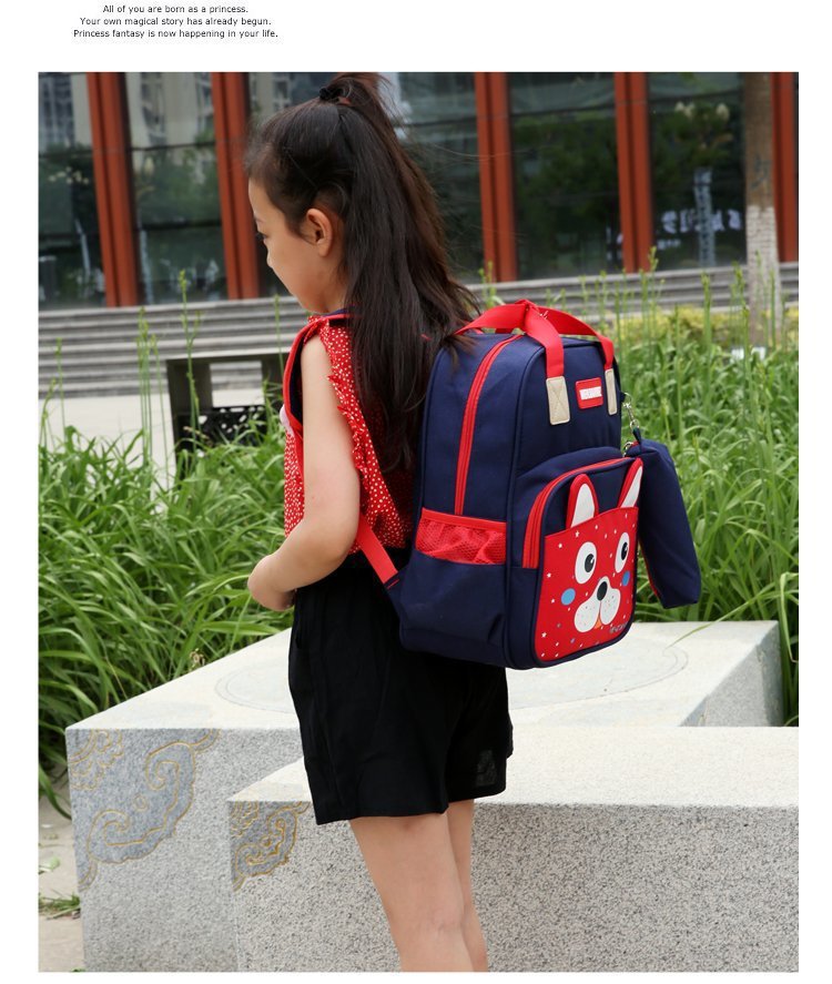 Foreign Trade Wholesale New Style with Pencil Case Casual Children Schoolbag Cute Cartoon Primary School Student Grade 1-3 Backpack Foreign Trade Wholesale New Style with Pencil Case Casual Children Schoolbag Cute Cartoon Primary School Student Grade 1-3 Backpack