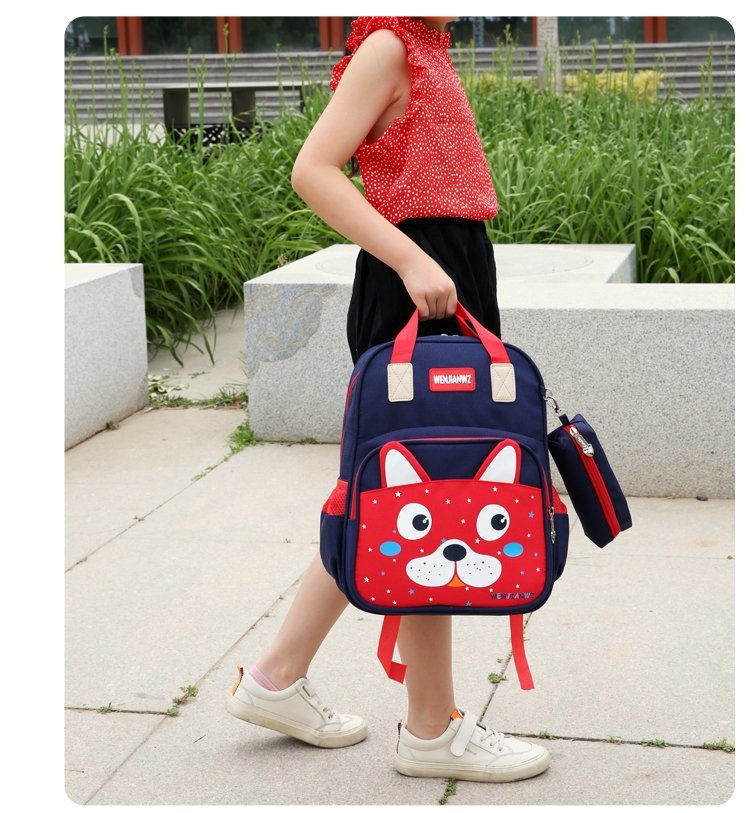 Foreign Trade Wholesale New Style with Pencil Case Casual Children Schoolbag Cute Cartoon Primary School Student Grade 1-3 Backpack Foreign Trade Wholesale New Style with Pencil Case Casual Children Schoolbag Cute Cartoon Primary School Student Grade 1-3 Backpack
