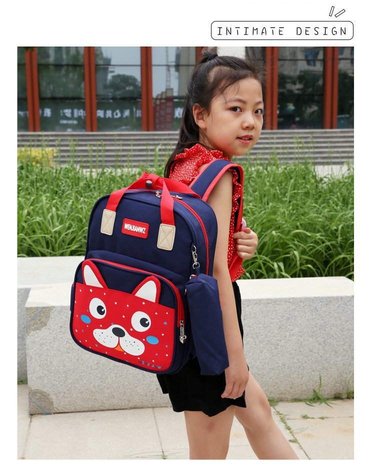 Foreign Trade Wholesale New Style with Pencil Case Casual Children Schoolbag Cute Cartoon Primary School Student Grade 1-3 Backpack Foreign Trade Wholesale New Style with Pencil Case Casual Children Schoolbag Cute Cartoon Primary School Student Grade 1-3 Backpack