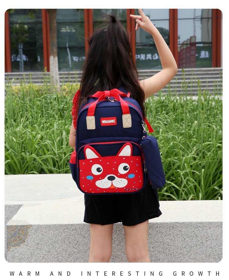 Foreign Trade Wholesale New Style with Pencil Case Casual Children Schoolbag Cute Cartoon Primary School Student Grade 1-3 Backpack Foreign Trade Wholesale New Style with Pencil Case Casual Children Schoolbag Cute Cartoon Primary School Student Grade 1-3 Backpack