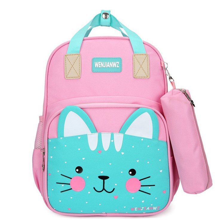 Foreign Trade Wholesale New Style with Pencil Case Casual Children Schoolbag Cute Cartoon Primary School Student Grade 1-3 Backpack Foreign Trade Wholesale New Style with Pencil Case Casual Children Schoolbag Cute Cartoon Primary School Student Grade 1-3 Backpack