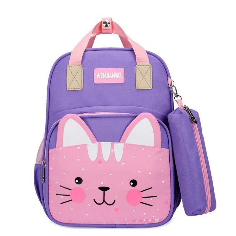 Foreign Trade Wholesale New Style with Pencil Case Casual Children Schoolbag Cute Cartoon Primary School Student Grade 1-3 Backpack Foreign Trade Wholesale New Style with Pencil Case Casual Children Schoolbag Cute Cartoon Primary School Student Grade 1-3 Backpack