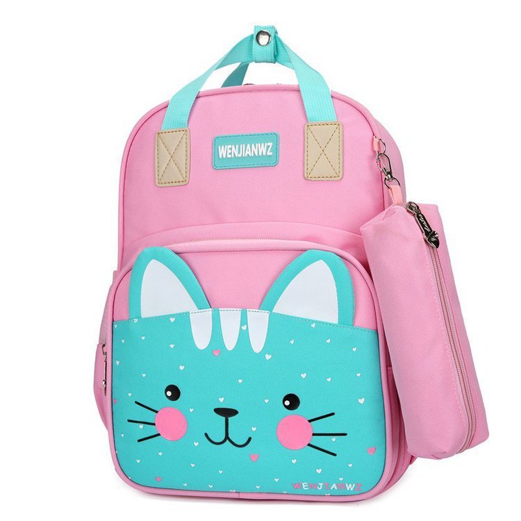 Foreign Trade Wholesale New Style with Pencil Case Casual Children Schoolbag Cute Cartoon Primary School Student Grade 1-3 Backpack Foreign Trade Wholesale New Style with Pencil Case Casual Children Schoolbag Cute Cartoon Primary School Student Grade 1-3 Backpack