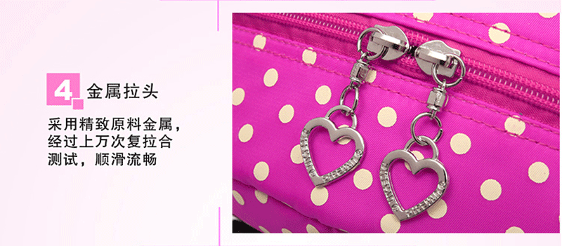 Cute Polka Dot New Casual Elementary and Middle School Student Schoolbags Korean Style Backpack Women's Burden Alleviation Backpack Pencil Case Three-Piece Set Cute Polka Dot New Casual Elementary and Middle School Student Schoolbags Korean Style Backpack Women's Burden Alleviation Backpack Pencil Case Three-Piece Set