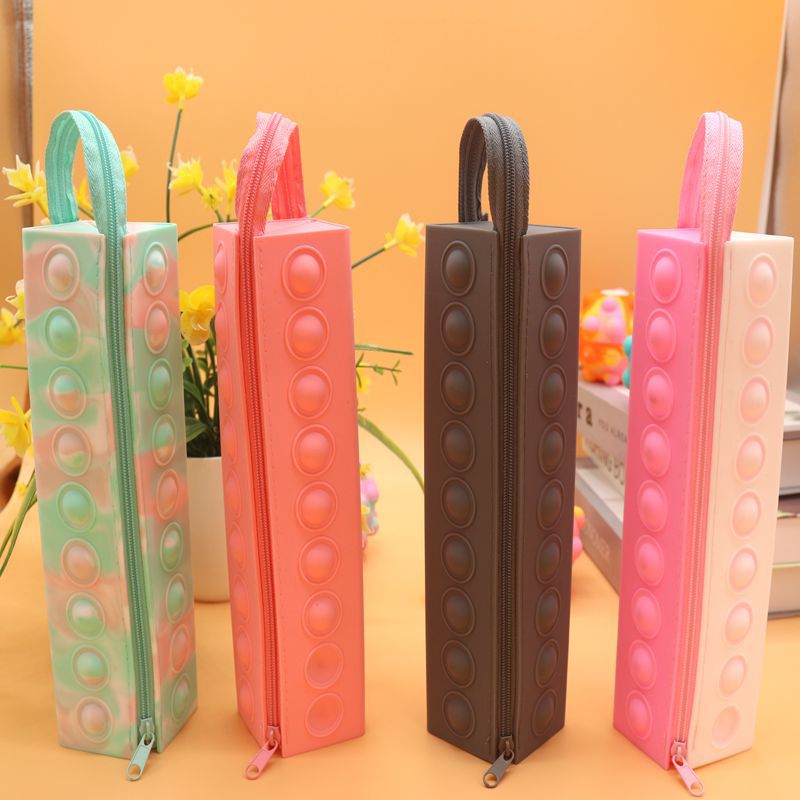 Cross-Border New Arrival Pencil Case Student Retractable Stationery Box Deratization Pioneer Decompression Storage Bag Folding Silicone Cosmetic Bag Cross-Border New Arrival Pencil Case Student Retractable Stationery Box Deratization Pioneer Decompression Storage Bag Folding Silicone Cosmetic Bag