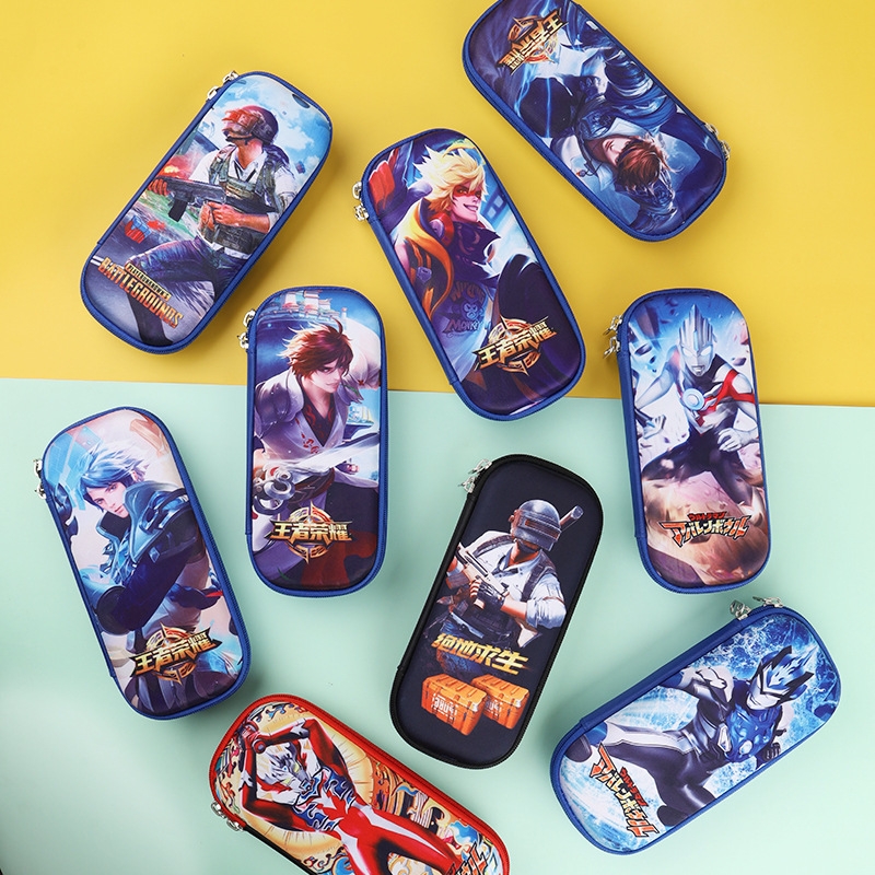 Ultraman Superhero Eva Large Capacity Pencil Case Cartoon Pencil Case Elementary School Pencil Case Boys Pencil Box Pencil Case