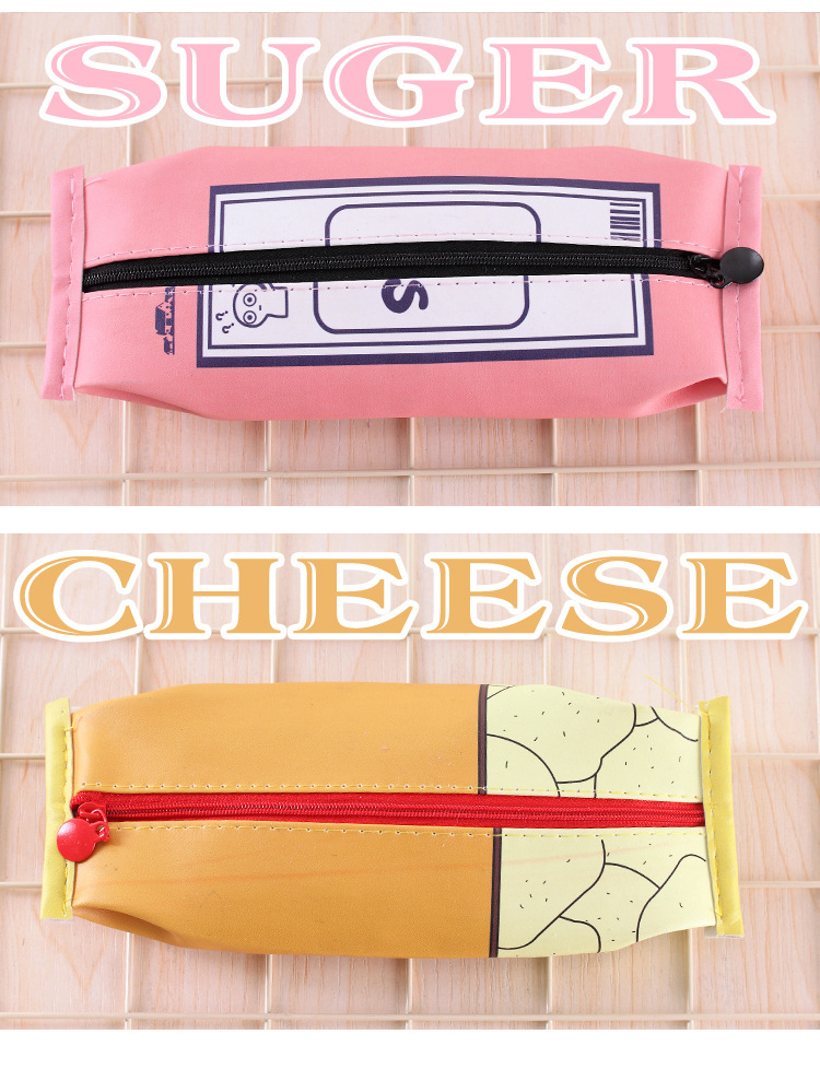 Snack pencil bag cartoon pencil bag Korean stationery bag cute pen bag small fresh pen bag Snack pencil bag cartoon pencil bag Korean stationery bag cute pen bag small fresh pen bag