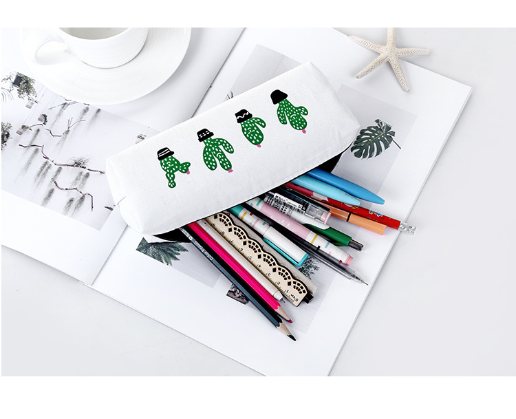Pen bag cactus pen bag student stationery bag pencil bag cosmetic bag wash bag Pen bag cactus pen bag student stationery bag pencil bag cosmetic bag wash bag