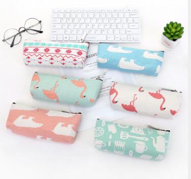 students Practical simple large capacity canvas cotton and linen Creative Cartoon Pen bag pencil stationery bag students Practical simple large capacity canvas cotton and linen Creative Cartoon Pen bag pencil stationery bag