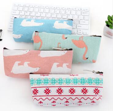 students Practical simple large capacity canvas cotton and linen Creative Cartoon Pen bag pencil stationery bag students Practical simple large capacity canvas cotton and linen Creative Cartoon Pen bag pencil stationery bag