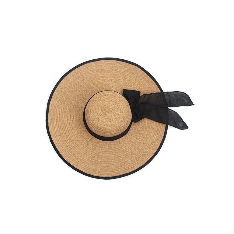 Beach Straw Hat Women&#039;s Summer Seaside Travel Big Brim Sun Protection Sun Shade Vacation All-Match Wide Brim Summer Hat Sun Hat