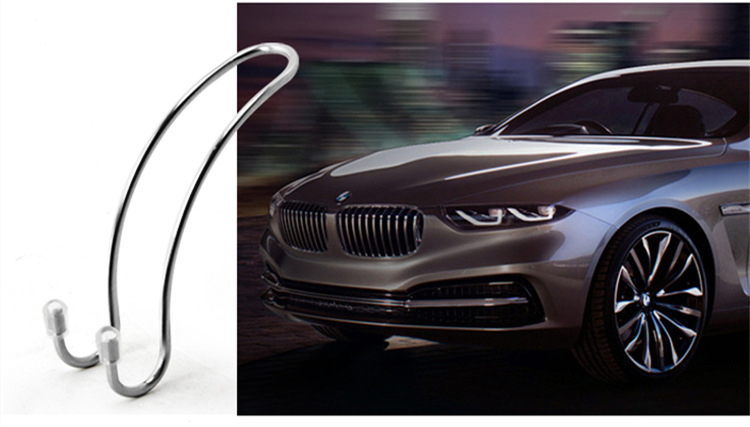 Factory Direct Stainless Steel Car Hook Car Hidden Multifunctional Car Seat Back Storage Hook Car Interior Supplies