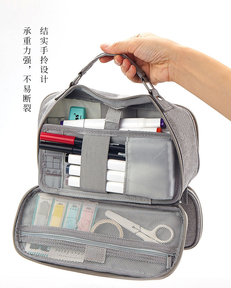 Angoo Original First Aid Kits Stationery Case Multi-Layer Large Capacity Pencil Case Simple Female Ins Style Boys Notebook Buggy Bag Angoo Original First Aid Kits Stationery Case Multi-Layer Large Capacity Pencil Case Simple Female Ins Style Boys Notebook Buggy Bag