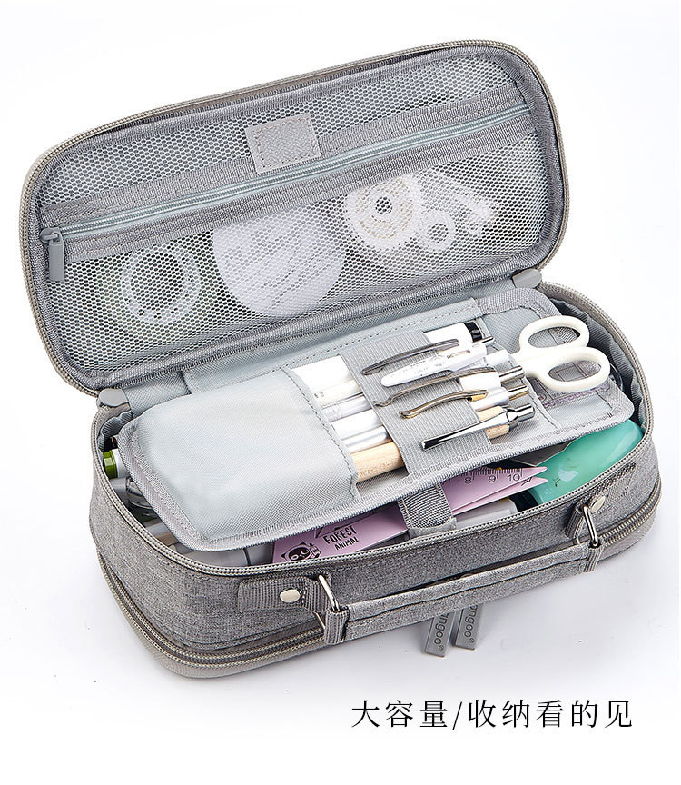 Angoo Original First Aid Kits Stationery Case Multi-Layer Large Capacity Pencil Case Simple Female Ins Style Boys Notebook Buggy Bag Angoo Original First Aid Kits Stationery Case Multi-Layer Large Capacity Pencil Case Simple Female Ins Style Boys Notebook Buggy Bag